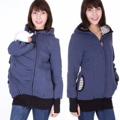 

High Quality Parenting Child 2017 Autumn And Winter Three Features Mother Kangaroo Hoodie Women Pullovers Mother Clothes