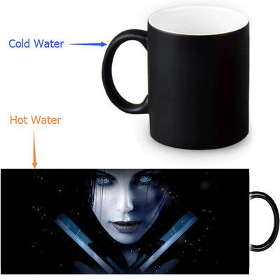 

Underworld 350ml / 12oz Heat Reveal Mug Color Change Чашка кофе Чувствительные морфинг-кружки Волшебная чашка для чайных чашек
