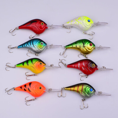 

Vanker Mini Practical Fat Fish Shape Fishing Accessory Pike Fishing Tackle Fishing Lure X10