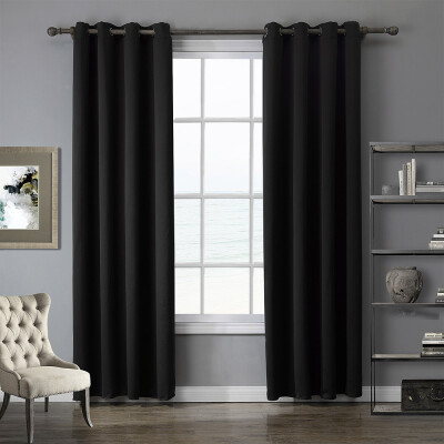 

LOHASCASA Blackout Grommet Window Curtain Panel Thermal Insulated Drapes for Bedroom or Living Room 1 Panel 52 By 84 Inch