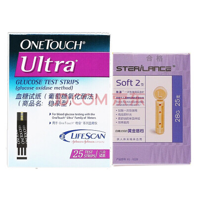 

Johnson & Johnson Blood Glucose Test Paper Stereotypes are suitable for times and times easy blood glucose meter (25 strips and needles)