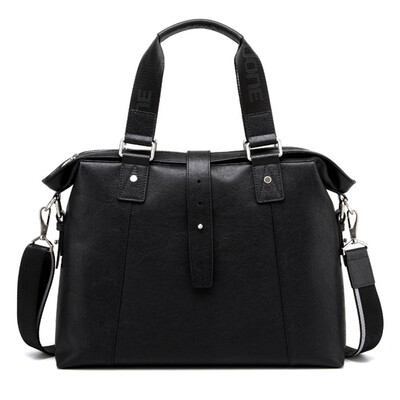 

Pkuone® designer brand 100 cowhide new men genuine leather handbags man business briefcase mens messenger bags gift for men
