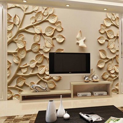 

Custom photo wallpaper Art wall TV background wallpaper bedroom PVC Chinese 3D stereo large mural wallpaper