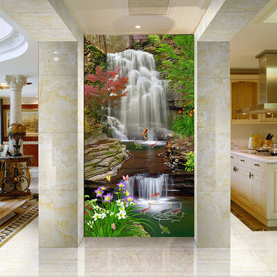 

Custom Mural Wallpaper 3D Waterfall Entrance Background Wall Decor Wall Painting Nature Landscape Wallpaper Murales De Pared 3D