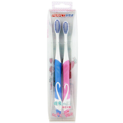 

times Jiajie (PERFCT) only love the heart of soft hair couple toothbrush × 2 F777 (noble swan color random