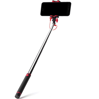 

ECOLA Self-timer Stick Wire Self-timer Artifact Connection No Bluetooth Plug&Play Apple Huawei Samsung Applicable Portable ME202RD Athens Red