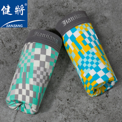 

Mens underwear two fitted flat angle waist U convex fashion personality printed sexy pants 9J154 multi-color XL