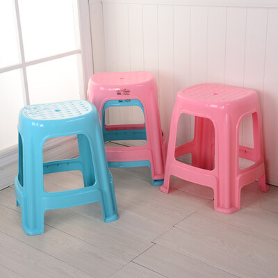 

East well plastic plastic stool plastic high stool bathroom stool dining table stool non-slip high stool office stool 4 discounts installed DW6010