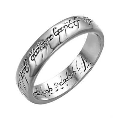 

Yoursfs Lord of the Rings Magic Tungsten Carbide Steel One Ring Wedding Band For Men Women