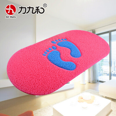 

All Mats bathroom mat absorbent bathroom mat bathroom foot mat fins pattern 40x75cm pink bottom