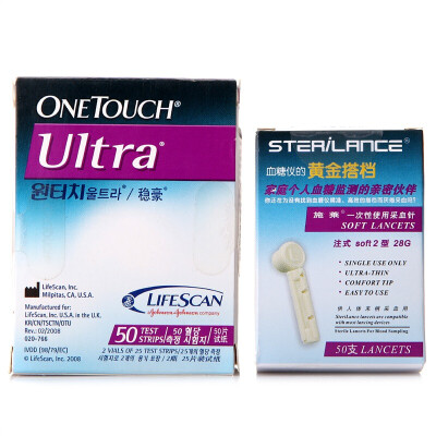 

Johnson & Johnson Blood Glucose Test Paper Stereotypes are suitable for times and times easy blood glucose meter (100 test strips and needles)