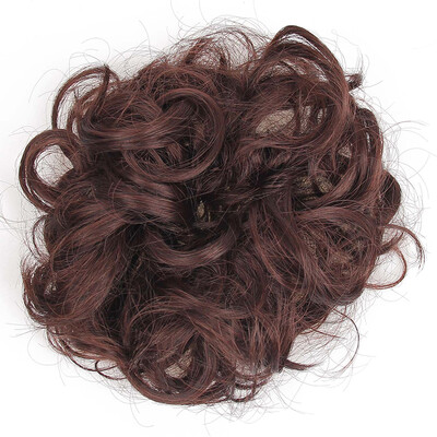 

AISI HAIR Synthetic Hair Chignon Donut Black Brown Curly Hair Bun Pad Chignon Elastic Hair Rope Rubber Band Hair Extens