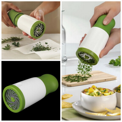 

Herb Mill Chopper Cutter Mince Stainless Steel Blades Safely New