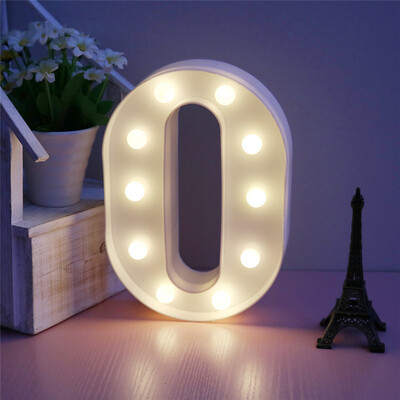 

WH 26 Letters White LED Night Light Marquee Sign Alphabet Lamp For Birthday Wedding Party Bedroom Wall Hanging Decoration