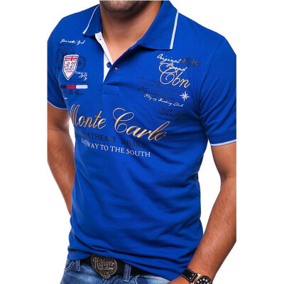 

Men's Fashion Personality Cultivating Short-sleeved Polo Shirts