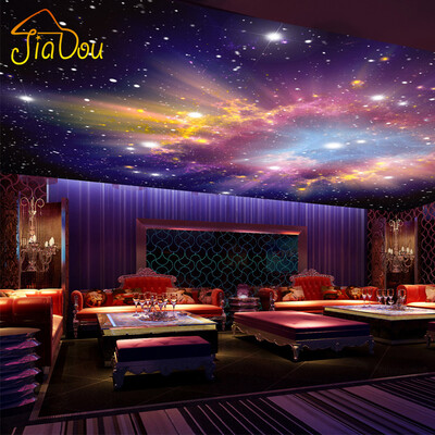 

Custom Murals 3D Star Nebula Night Sky Wall Painting Ceiling Smallpox Wallpaper Bedroom TV Background Galaxy Theme Wallpaper