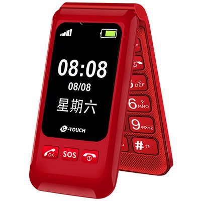 

Amagatarai (K-TOUCH) T91 Mobile / Unicom двойной флип телефоны для пожилых людей красный