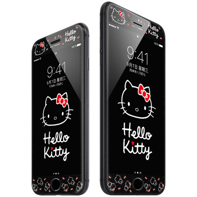 

Hello Kitty Apple 8Plus tempered film iPhone8Plus carbon fiber soft edge color film mobile phone protection film Phantom of the Hello Kitty