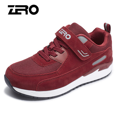 

Zero degree ZERO men&women sports outdoor middle-aged walking slip shock absorption casual old shoes Y73100 female models red 38