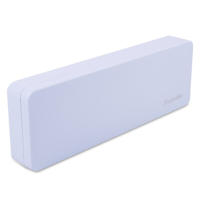 

Deli deli music series students pencil case stationery box storage box light blue 8328