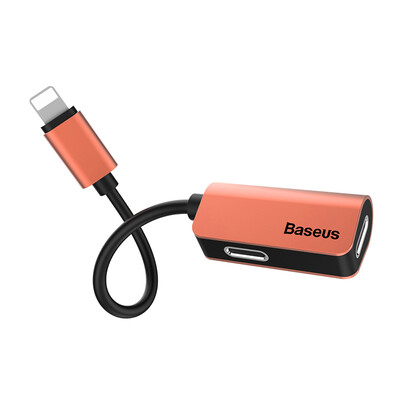 

Baseus Apple iPhone7 / 8Plus Dual Lightning Headphone Audio Adapter Songs / Зарядка Smart Converter для iphoneX / 10