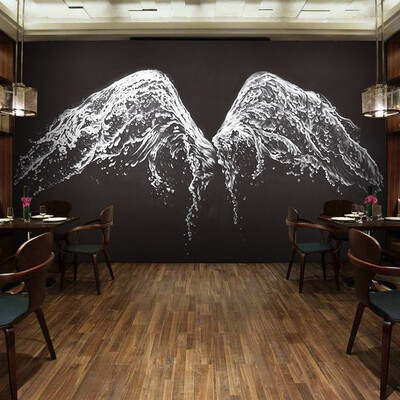 

3D photo wallpaper Modern minimalist black wallpaper 3D large mural living fashion background wallpaper