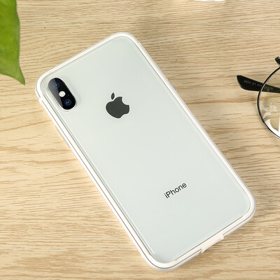 

Bangke Ши (Бэнкс) яблоко iPhoneX / 10 Apple, телефон оболочки металлический каркас IХ / i10 телефон случае защиты границ утолщенной жесткий внешней оболочки выстлана мягкой серебра