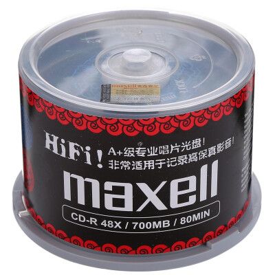 

Maxell CD-R 48 speed 700M Taiwan production barrels 50 pieces of blue line black respect vinyl recording disc