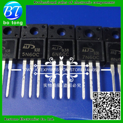 

10PCS FQPF6N60C 6N60C TO-220F MOS tube N-channel 600V 55A