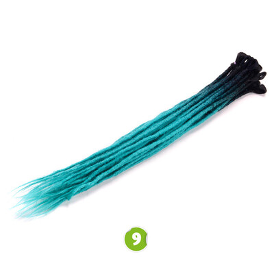 

24 inch Dreadlocks Hair Extensions Purple Ombre Crochet Hair 5 Strands Synthetic Crochet Braid Hair For Women