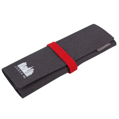 

Deli deli polyester pencil case large capacity pencil storage bag bold contrast color pen curtain gray 666949
