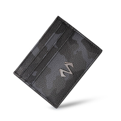

BABAMA Card Case Wallet Multi-functional Card Holder Coin Purse Gray Camo