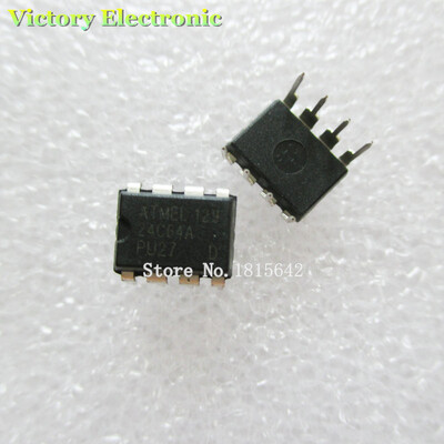 

10PCSLot 24C64 AT24C64 AT24C64N 24c64 Chip Integrate DIP-8 Wholesale New Original
