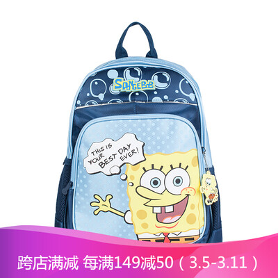 

Dawn M & G Stationery SpongeBob Squarepocket children&39s cartoon double backpack Blue 380mm 290mm QBBN3001