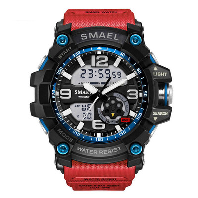 

Military Watches Army Mens Wristwatch LED Quartz Watch Digtial Dual Time Men Clock 1617 reloj hombre Sport Watch Army