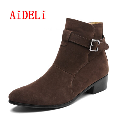 

Men fashion ankle boots british styel boots fashion boots Nubuck Leather boots