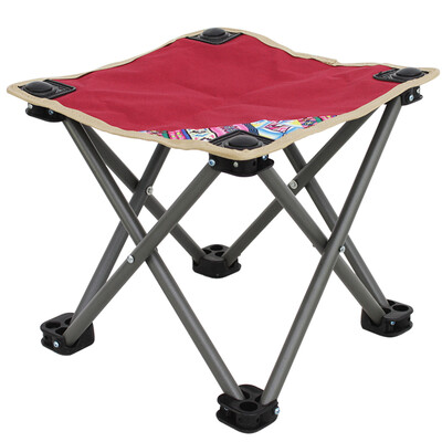 

Easy Tour Easy Tour Portable Folding Bench Car Small Mazar Outdoor Fishing Chair Indoor Beach Leisure Stool National Style Wine Red
