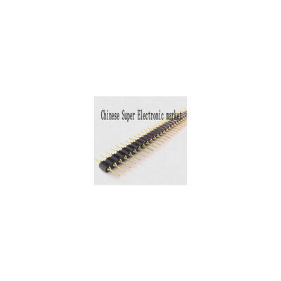 

5PCS 1x40 Pin 2.54mm DIP Single Row Pin Gold Round Pin Male Header Connector