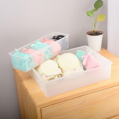 

LIXIN creative home drawer compartment bathroom storage box socks underwear underwear storage box wardrobe closet five two-piece set LX8749