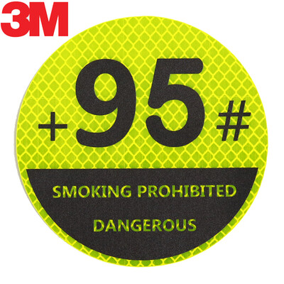 

3M reflective stickers 95 fuel tank cover safety warning car stickers car stickers diameter 105cm fluorescent yellow