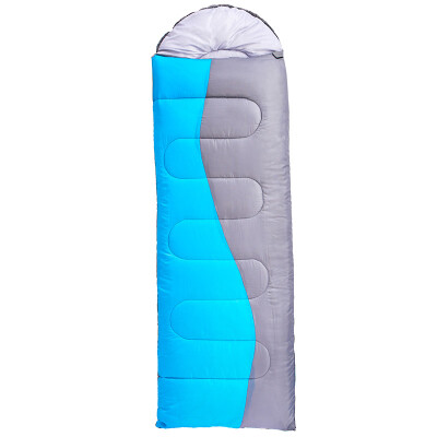 

Wolf Walker Envelope Adult Outdoor Sleeping Bag Four Seasons Spring&Autumn Summer Camping Thicken Warm Ultra Light Portable Indoor Lunch Break Cotton Sleeping Bag 1800g Blue