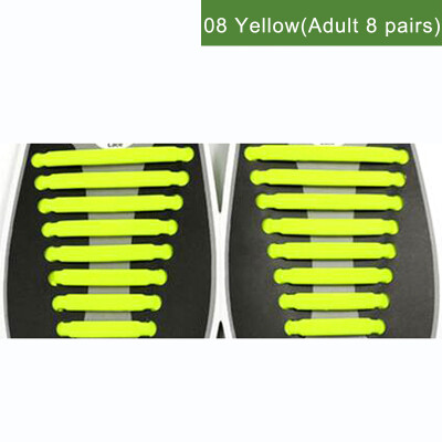 

JUP8 Sets 128 Pcs New Creative Design Unisex Women Men Athletic Wear No Tie Shoelaces Elastic Silicone Laces All Sneakers Sport