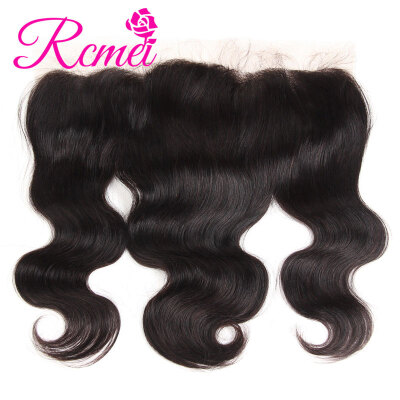 

Rcmei 8A Raw Virgin Hair Brazilian Boby Wave Frontal Lace Closure 134 Unprocessed Hair Frontal Lace Closure Free Part