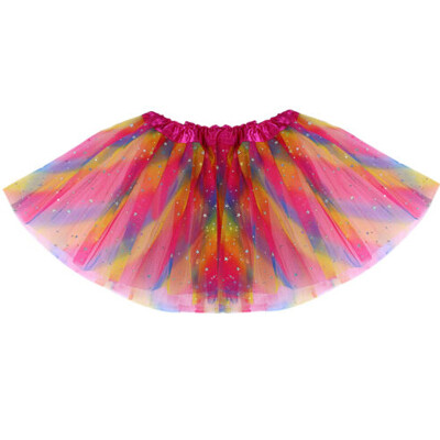 

CANIS@Fashion Baby Girls' Rainbow Pattern Ballet Tutu Skirt