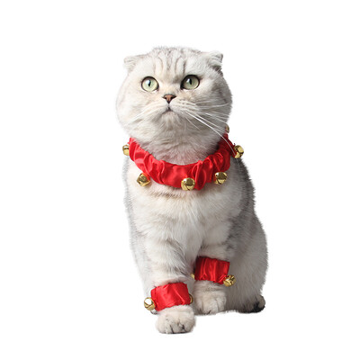 

Pet Cat Dog Adjustable Red Bell Collar Pet Cute Accessory Suuply