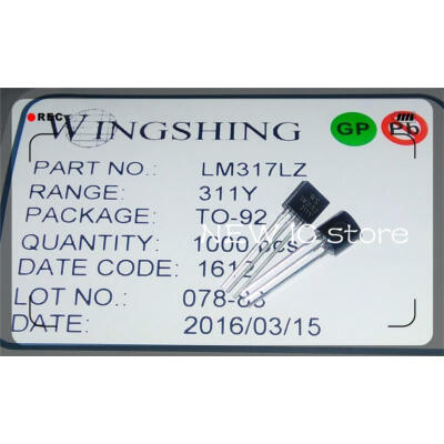 

Free shIpping 50 PCS LM317L LM317LZ TO-92 LM317 3-Terminal Adjustable Regulato