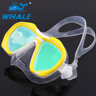 

Whale Brand Professional Зеркальная акваланговая маска для подводного плавания с закаленным зеркальным стеклом для стекла 5-цветно