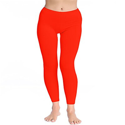 

2018 New 14 Colour Fashion Adult women Sexy Slim Tight Lycra Spandex Zentai pleated Middle-Waisted Skinny Pants Pure Color