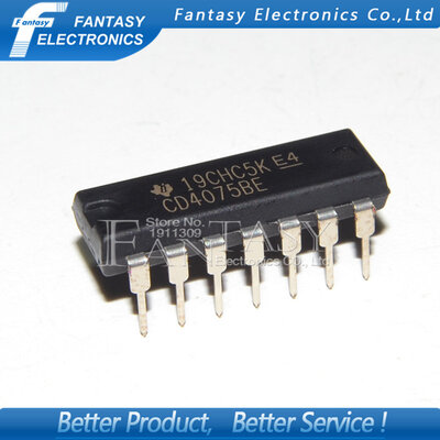 

10PCS CD4075BE DIP14 CD4075 DIP new&original IC free shipping