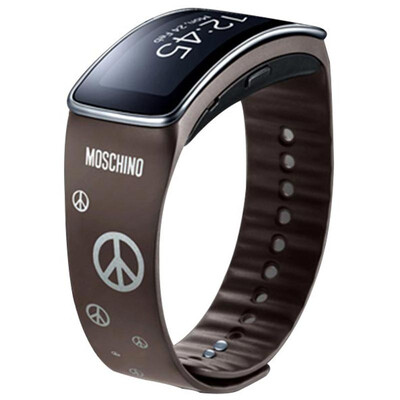 

SAMSUNG ET-SR350RSEGCN Gear Fit R350 strap Moschino designer peace